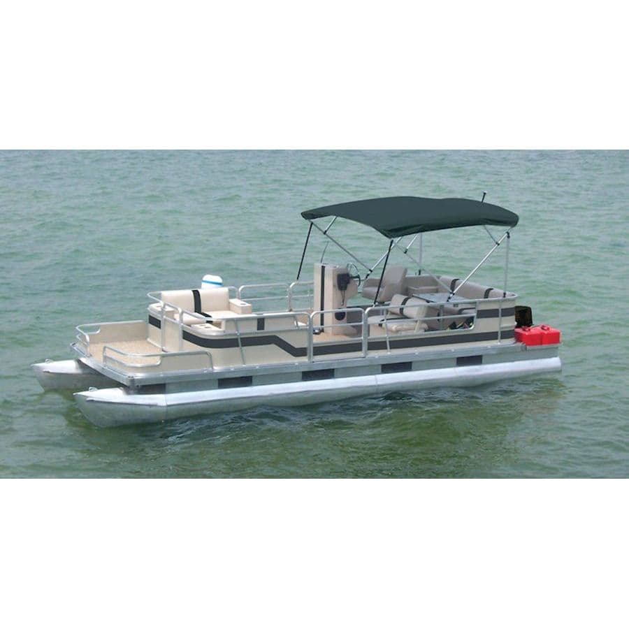 4 Bow Square Tube Pontoon Top with Boot (Persian Green)