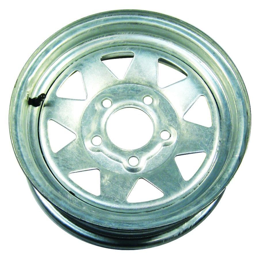 Eight Spoke Galvanized Rim (15 x 6, 5 Lugs)