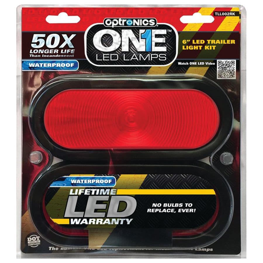 L.E.D. 6" Oval Sealed Tail Light Kit