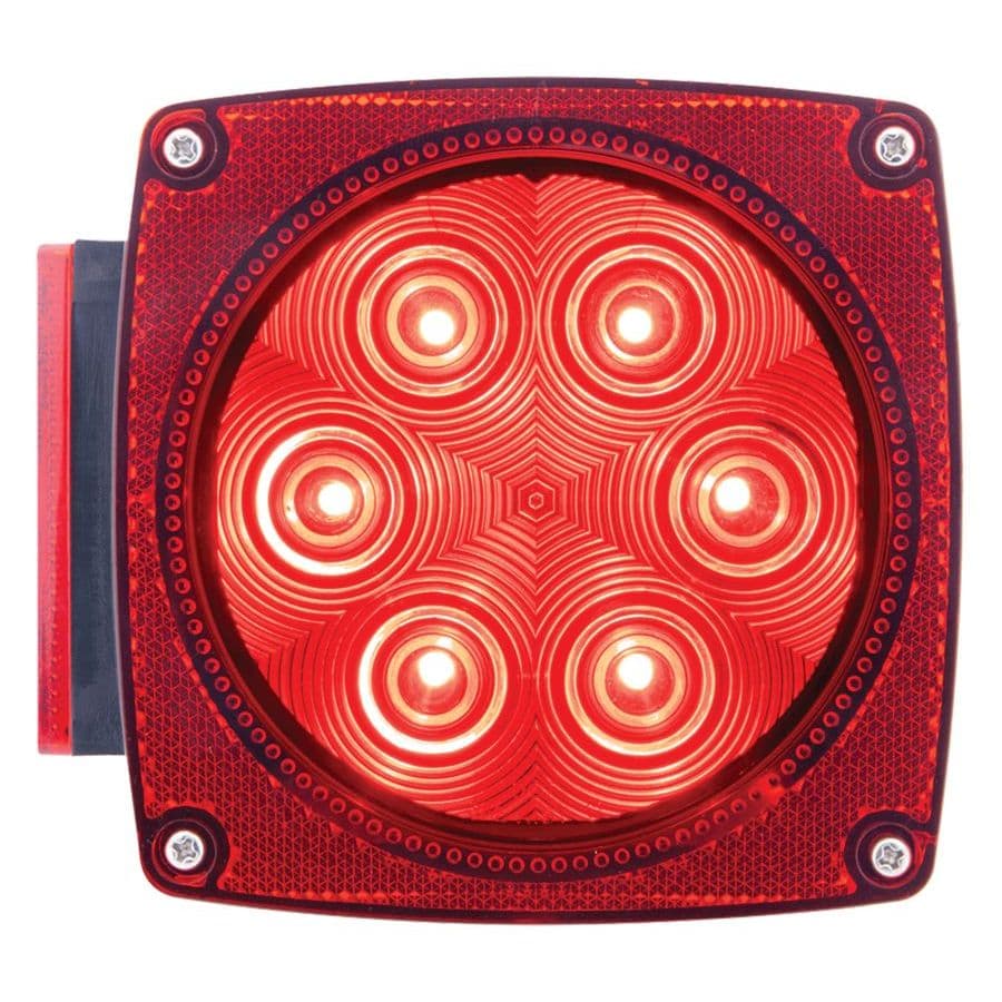 L.E.D. Combination Left Driver Side Tail Light with Illuminator - Trailers Under 80” Wide