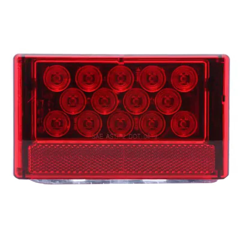 L.E.D.Waterproof Left Side Tail Light - Over 80” Wide Trailer