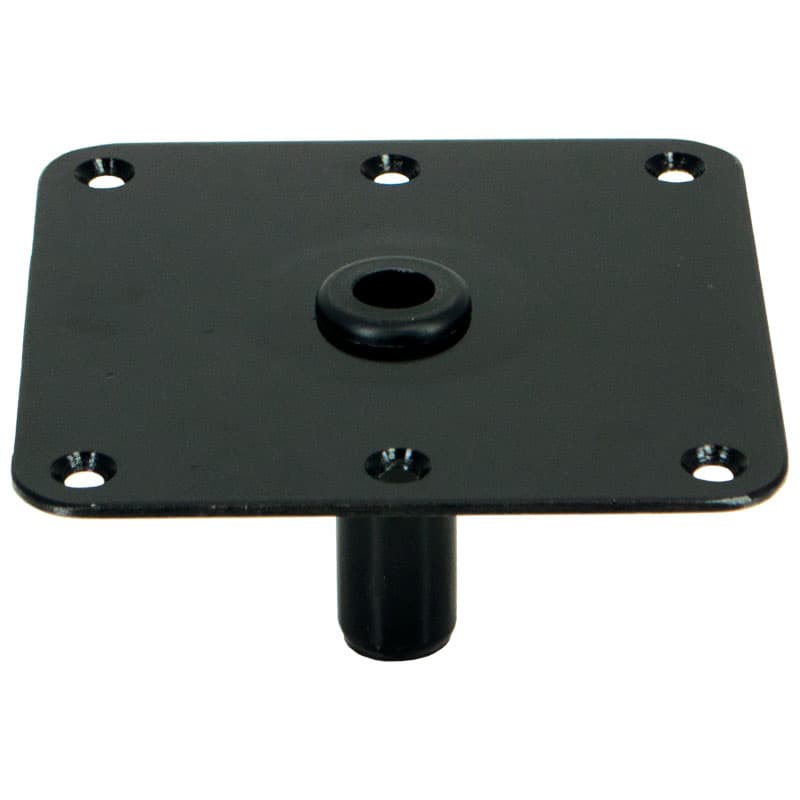 KingPin™ Series Threaded Square Mild Steel Base with Nylon Bushing (Bulk)