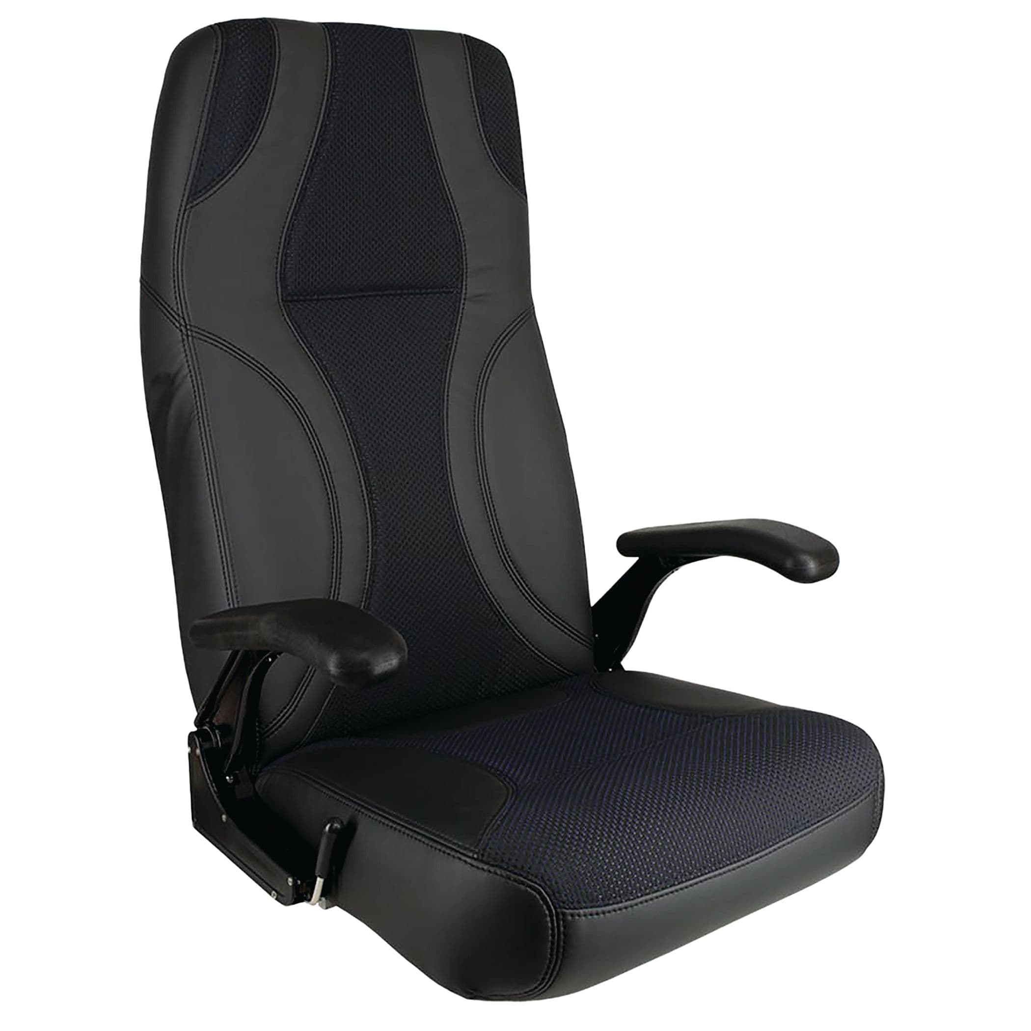 Luxury Helm Seat (Norwegian Charcoal and Black)