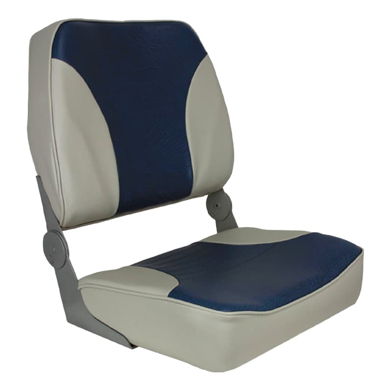 XXL Economy Coach High Back Folding Seat (Gray/Blue)
