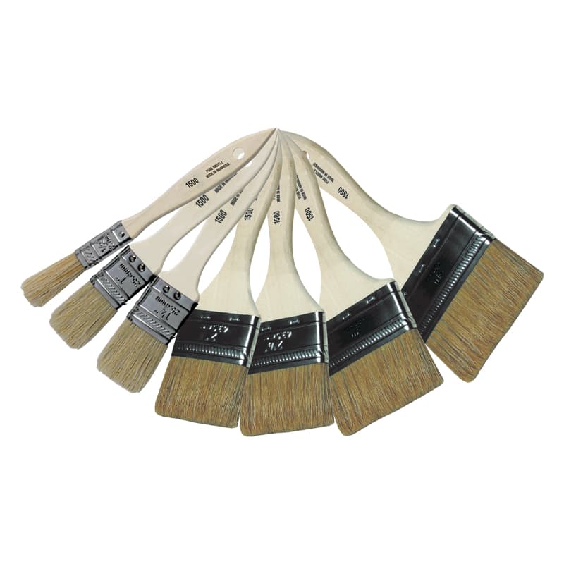 “Throwaway” White Bristle Chip Brush (3”)