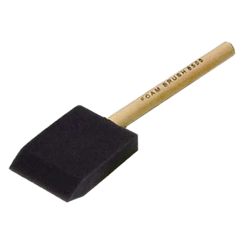 Wood Handle Foam Brush (2”)