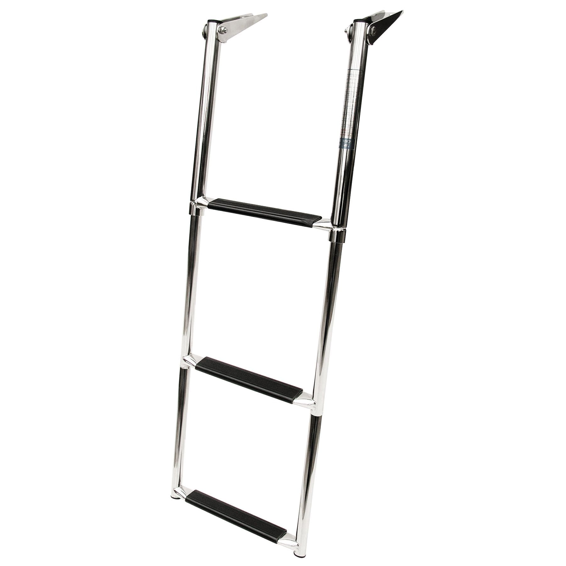 Stainless Steel Telescoping Drop Ladder (3-Step)