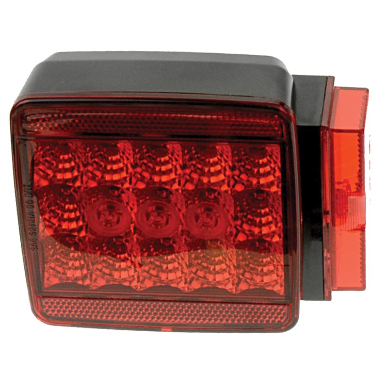 L.E.D. Waterproof Right Side Tail Light - Over 80” Wide Trailer