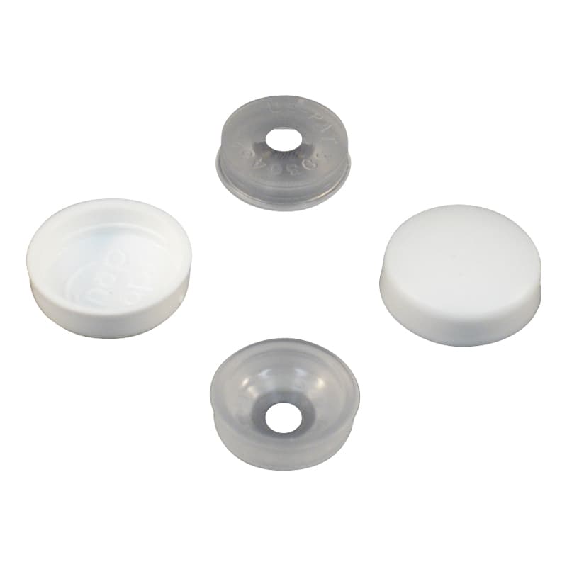 Snap Caps (#10 and #12, White)