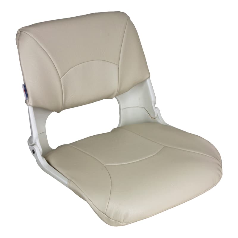 Skipper Standard Folding Seats - White Shell with White Cushion