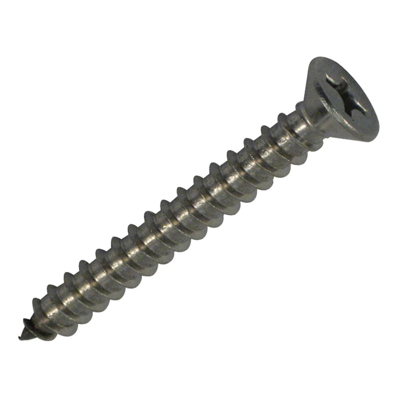 Phillips Head Self-Tapping Screws - Flat Head (#10 x 1/2”)