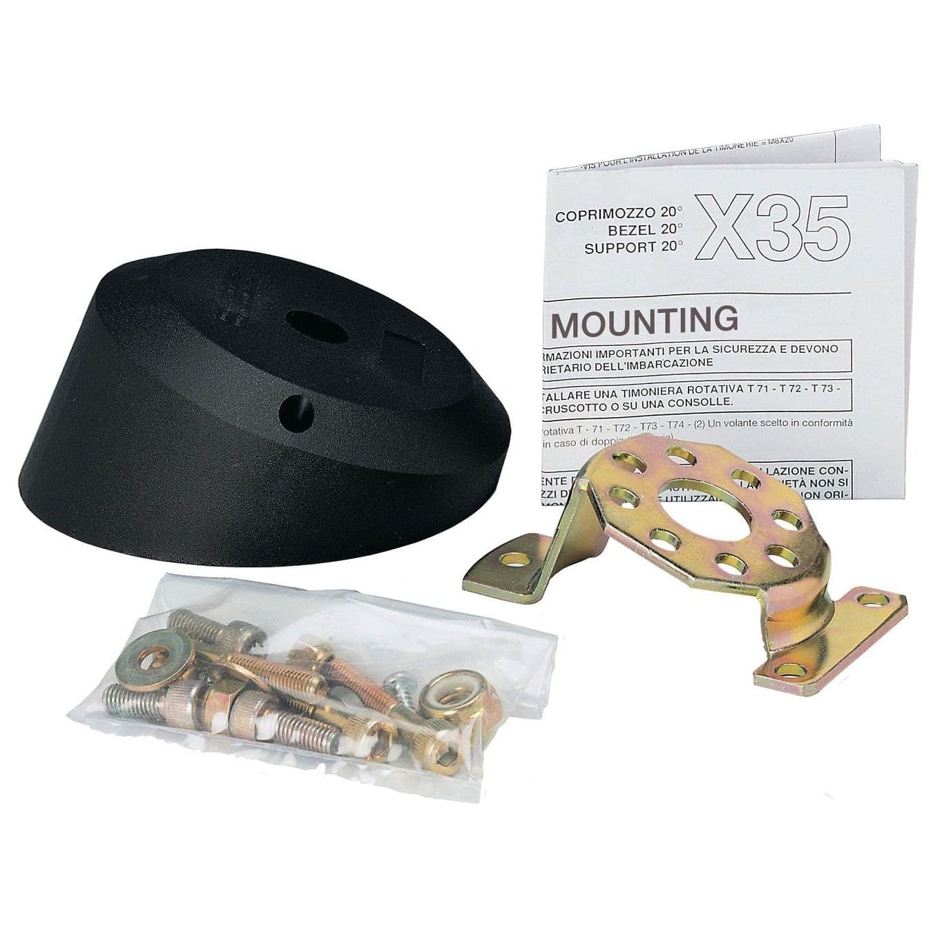 Mounting Bezel (Black, Mounting Angle: 20°)